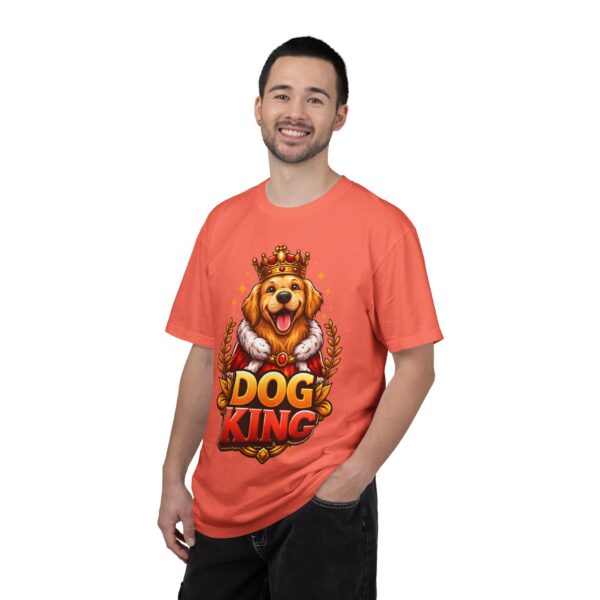 1017152595316419565_2048.jpeg Dog King T‑Shirt — Golden Retriever Crowned Graphic Tee