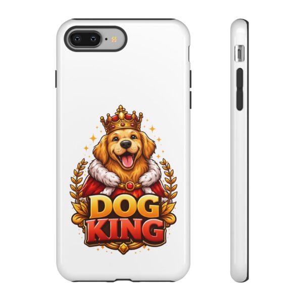 Dog King Phone Case – Cute Golden Retriever Crowned Design