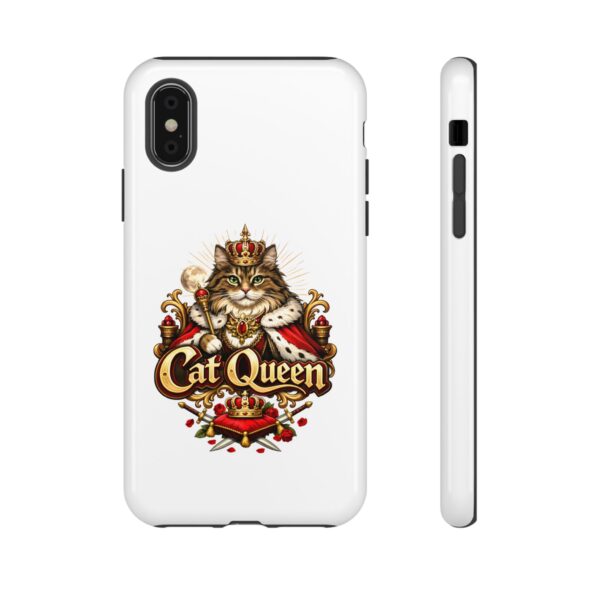 10766483725563430185_2048.jpeg Cat Queen Phone Case — Regal Cat Lover Protective Tough Case