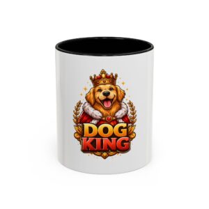 11064653402571002954_2048.jpeg Dog King Coffee Mug — Crowned Golden Retriever Design (11/15 oz)