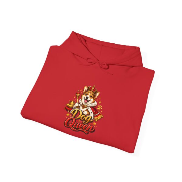 11308528024579127179_2048.jpeg Hoodie — "Dog Queen" Cute Crowned Pup Graphic Hoodie for Dog Lovers