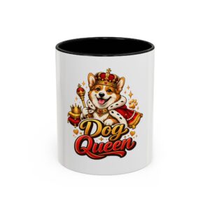 11510183053511387981_2048.jpeg Dog Queen Coffee Mug — Crowned Corgi Gift for Dog Lovers (11oz/15oz)