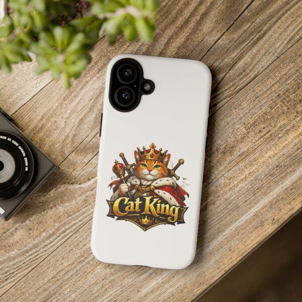 11724005164546851299_2048.jpeg Cat King Phone Case — Regal Cat Protective Cover ("Cat King" Design)