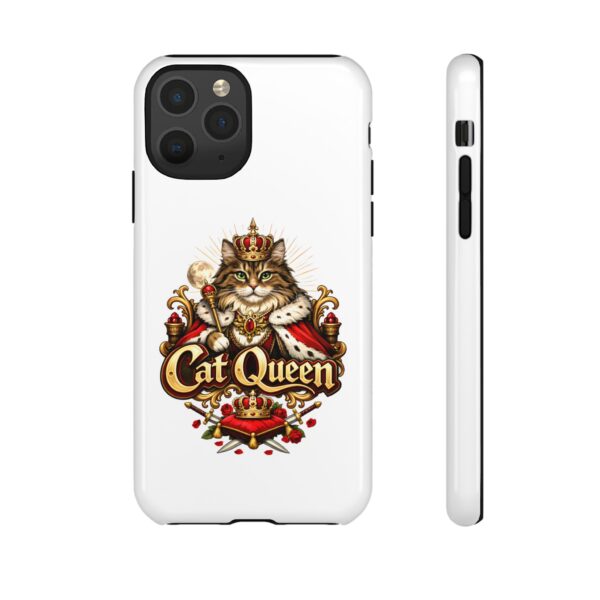 12098457570850958741_2048.jpeg Cat Queen Phone Case — Regal Cat Lover Protective Tough Case