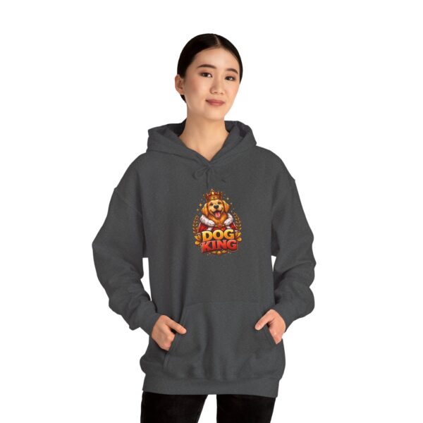 12393695052242028536_2048.jpeg Dog King Hoodie — Regal Dog Graphic Pullover for Pet Lovers