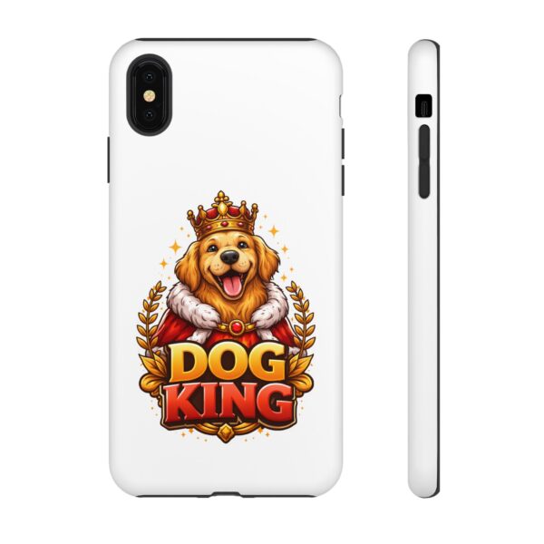 Dog King Phone Case – Cute Golden Retriever Crowned Design