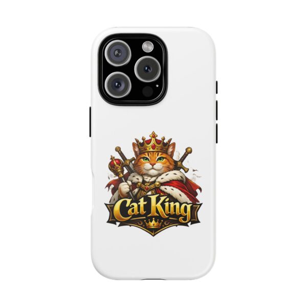 14159086440682390131_2048.jpeg Cat King Phone Case — Regal Cat Protective Cover ("Cat King" Design)