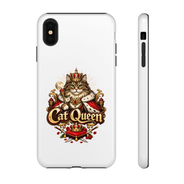 14689696893066411420_2048.jpeg Cat Queen Phone Case — Regal Cat Lover Protective Tough Case
