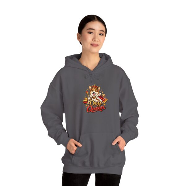 15127554686208523599_2048.jpeg Hoodie — "Dog Queen" Cute Crowned Pup Graphic Hoodie for Dog Lovers