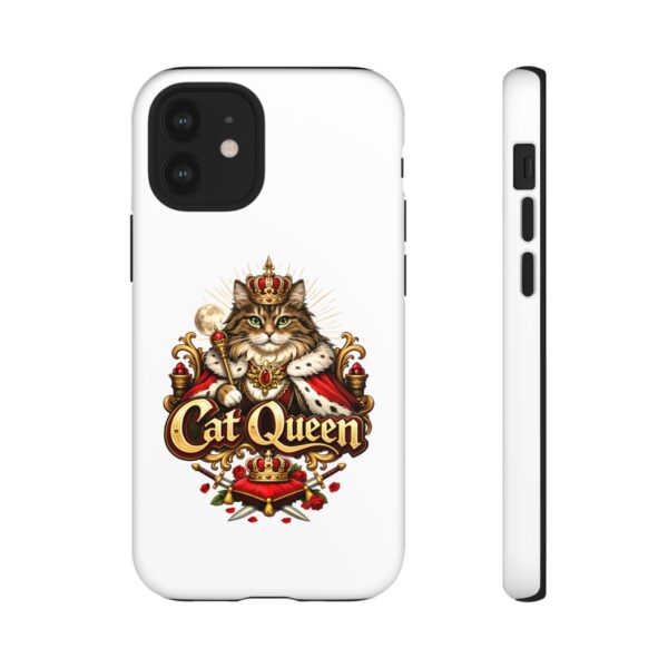 17800974808940442362_2048.jpeg Cat Queen Phone Case — Regal Cat Lover Protective Tough Case