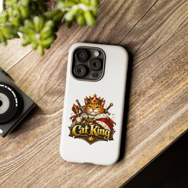 3079221648989276338_2048.jpeg Cat King Phone Case — Regal Cat Protective Cover ("Cat King" Design)