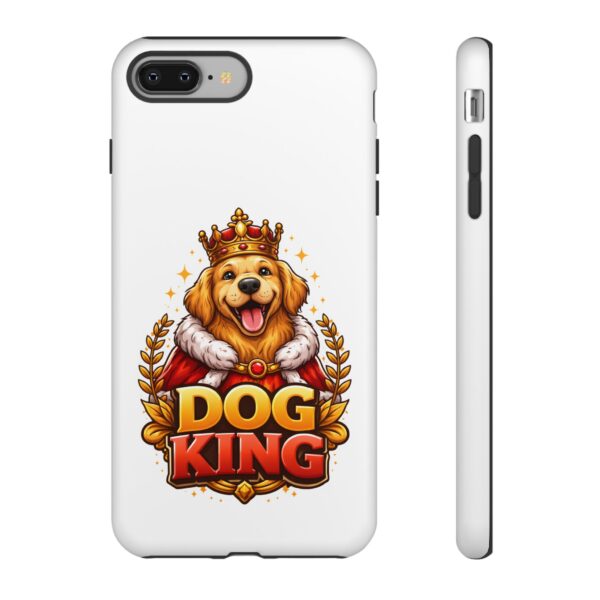 Dog King Phone Case – Cute Golden Retriever Crowned Design