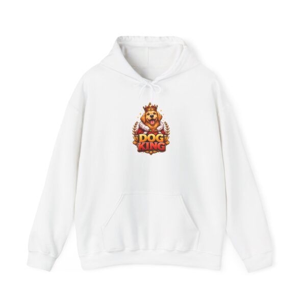 3968098809067290208_2048.jpeg Dog King Hoodie — Regal Dog Graphic Pullover for Pet Lovers