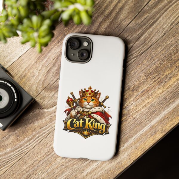 4043450387046438991_2048.jpeg Cat King Phone Case — Regal Cat Protective Cover ("Cat King" Design)