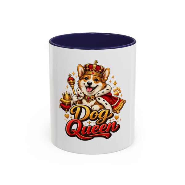 4081549260460994880_2048.jpeg Dog Queen Coffee Mug — Crowned Corgi Gift for Dog Lovers (11oz/15oz)