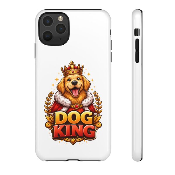 Dog King Phone Case – Cute Golden Retriever Crowned Design