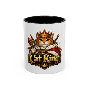 5221833151201354148_2048.jpeg Cat King Coffee Mug – Royal Cat Graphic Accent Mug (11/15oz)