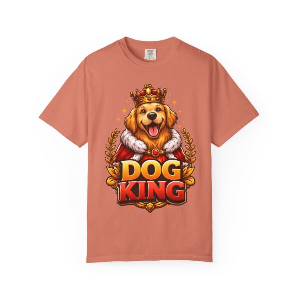 5274833733182222513_2048.jpeg Dog King T‑Shirt — Golden Retriever Crowned Graphic Tee