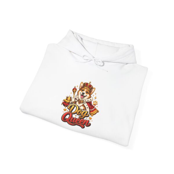 6915068407459769602_2048.jpeg Hoodie — "Dog Queen" Cute Crowned Pup Graphic Hoodie for Dog Lovers