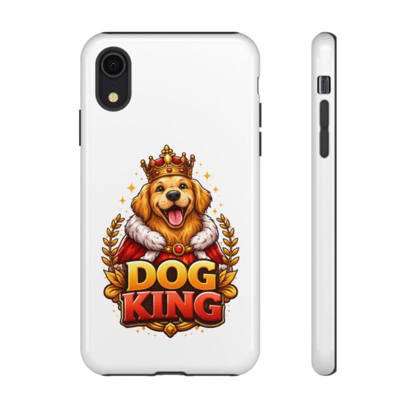 Dog King Phone Case – Cute Golden Retriever Crowned Design