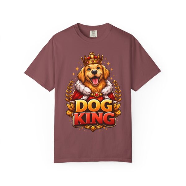 7910723026186631248_2048.jpeg Dog King T‑Shirt — Golden Retriever Crowned Graphic Tee
