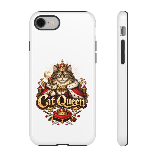 8184980143539224376_2048.jpeg Cat Queen Phone Case — Regal Cat Lover Protective Tough Case