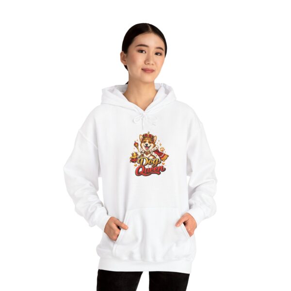 8233454572512234004_2048.jpeg Hoodie — "Dog Queen" Cute Crowned Pup Graphic Hoodie for Dog Lovers