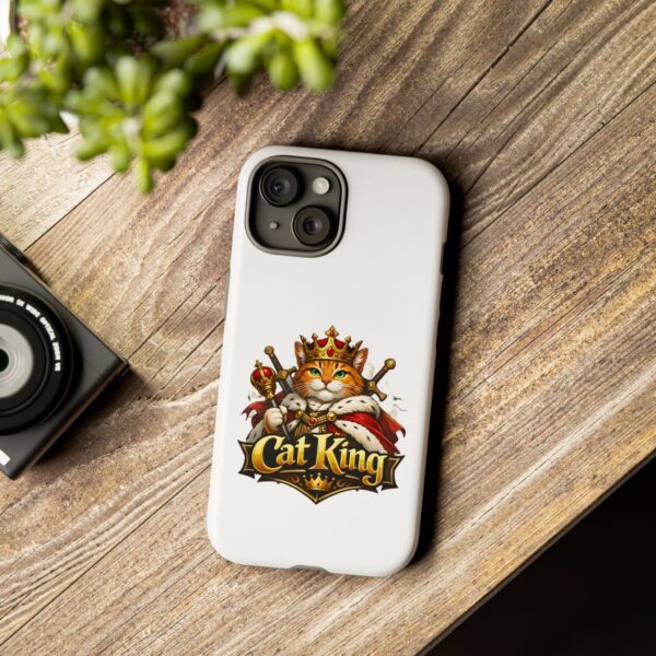 8287614745696997640_2048.jpeg Cat King Phone Case — Regal Cat Protective Cover ("Cat King" Design)