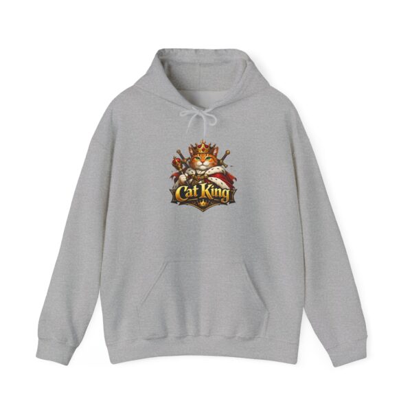 9228994651092705400_2048.jpeg Cat King Hoodie - Royal Cat Crown Graphic Sweatshirt
